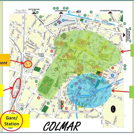 New Proche Gare Et Centre-ville * 콜마